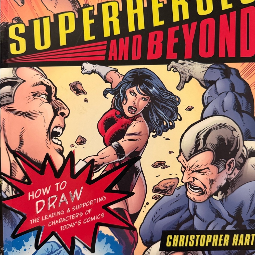 Learn to Draw Superheroes Like The Pros 160 pages 4.4 stars on Azon instruction